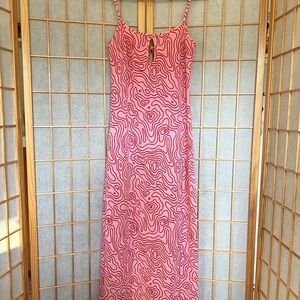 Pink Patterned Women's Dress